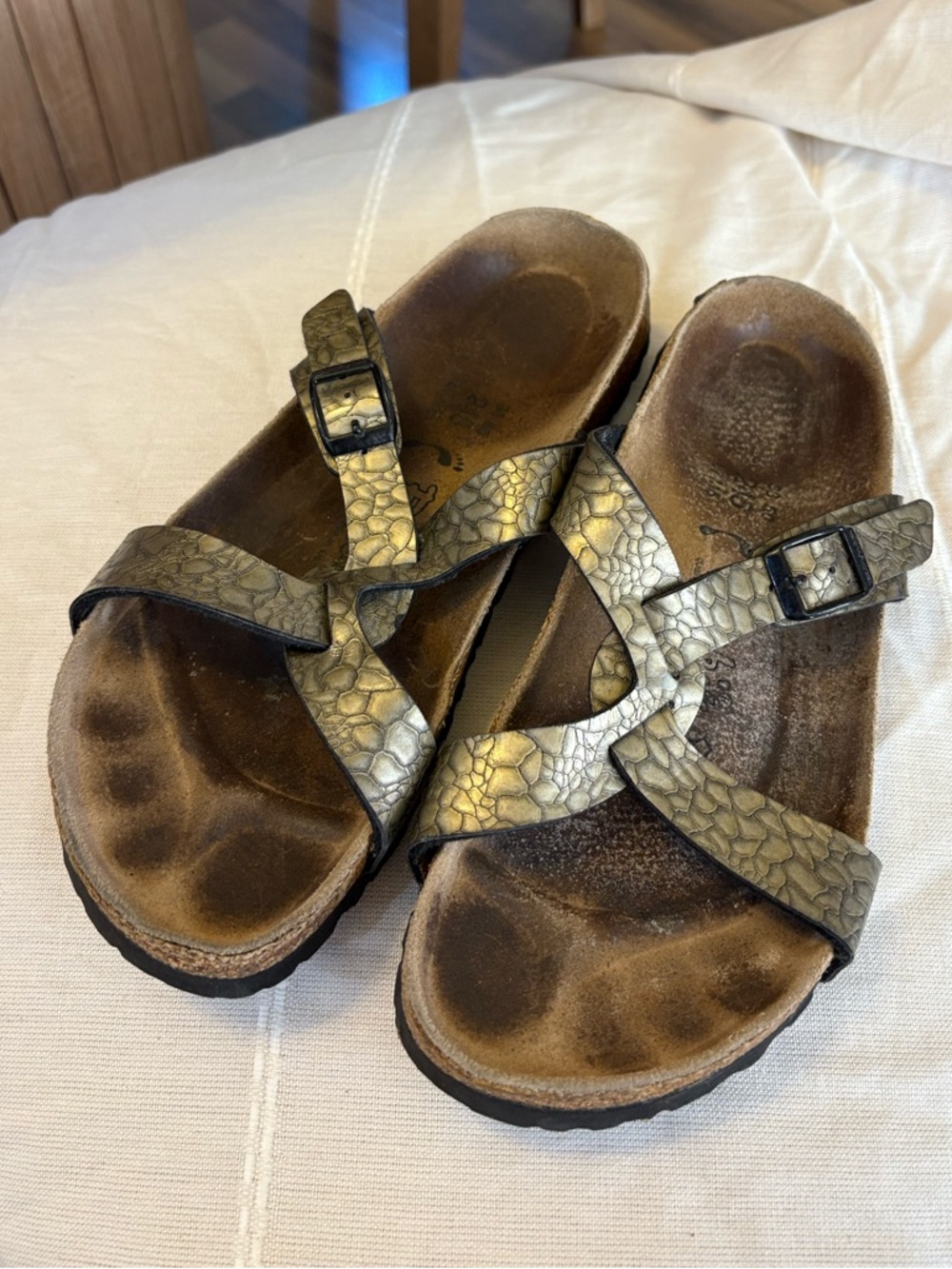 Birkenstock Birkies‎ Metallic Sandals